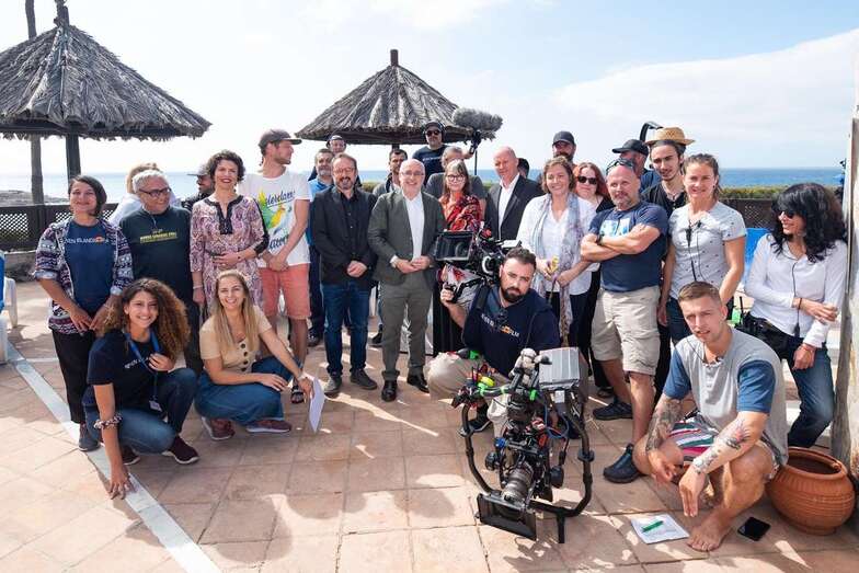 Rodaje de la serie en el sur grancanario (Foto TA)